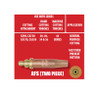 UNIWELD AFS-38D / UPC 35346 2 Piece Liquid Air Fuel/Gas/MAP//Pro /Propylene Cutting Tip #38 Display