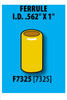 UNIWELD F7325 / UPC 43394 Hose Ferrule .562" ID 1" Long. (Sold in Multiples of 100) MUST ORDER 100
