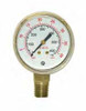 UNIWELD G1SD / UPC 54201 2" Gauge 1/4" NPT BM 400 PSI Gold Steel Case Display Card MINIMUM ORDER 1 N