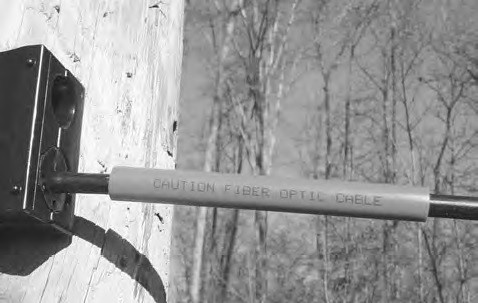 PLP 500510903 8" ORANGE FIBER OPTIC CABLE GUARD WITH PRINTING *ORDER MINIMUM* 450