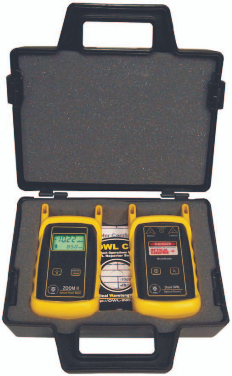 OWL KIT-Z2-D2sc ZOOM 2 / Dual OWL SC MM Test Kit (850/1300nm; SC connectors) ZOOM 2 (ZO-2) Dual OWL