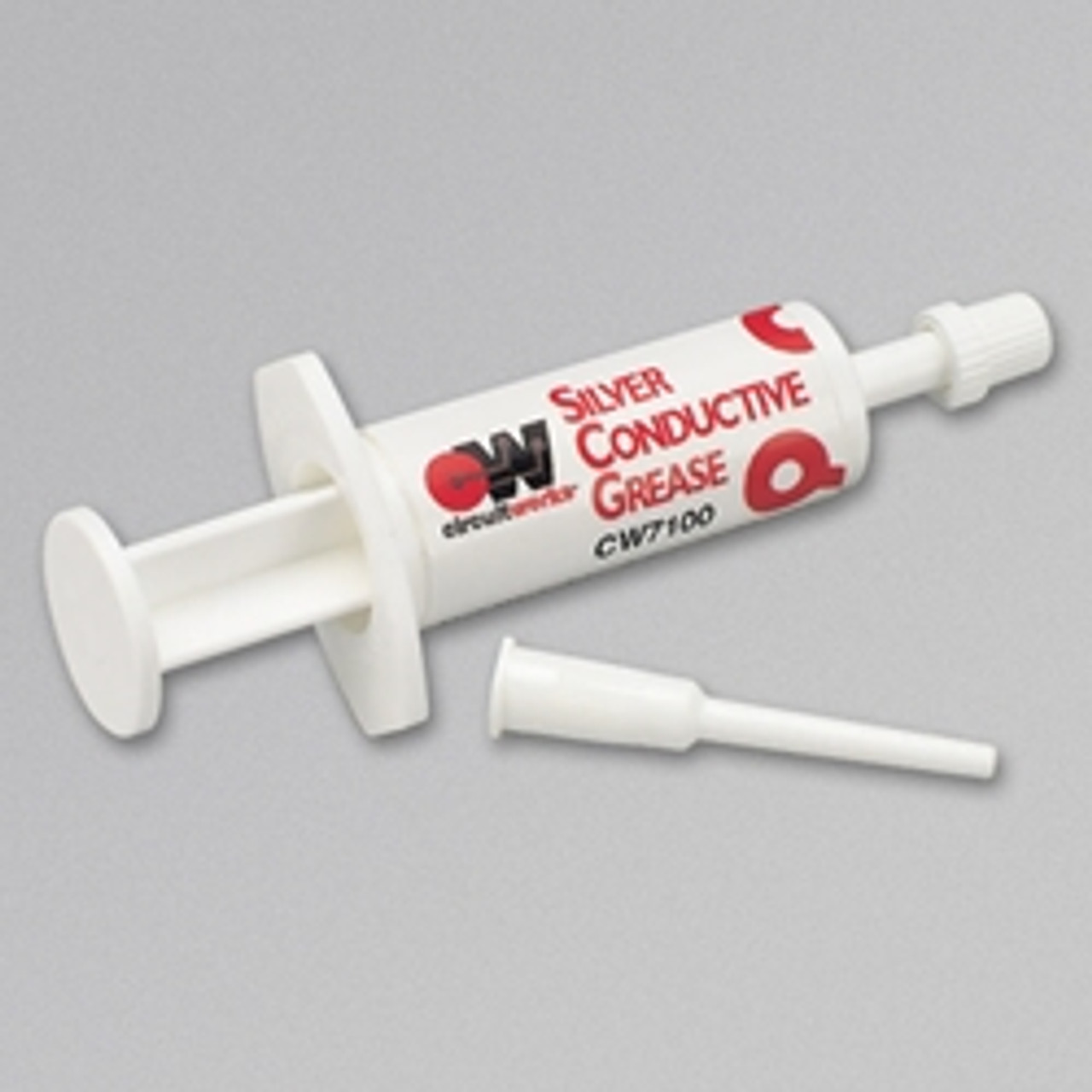 Chemtronics CW7100 Silver Conductive Grease The syringe dispenser for precise application of grease