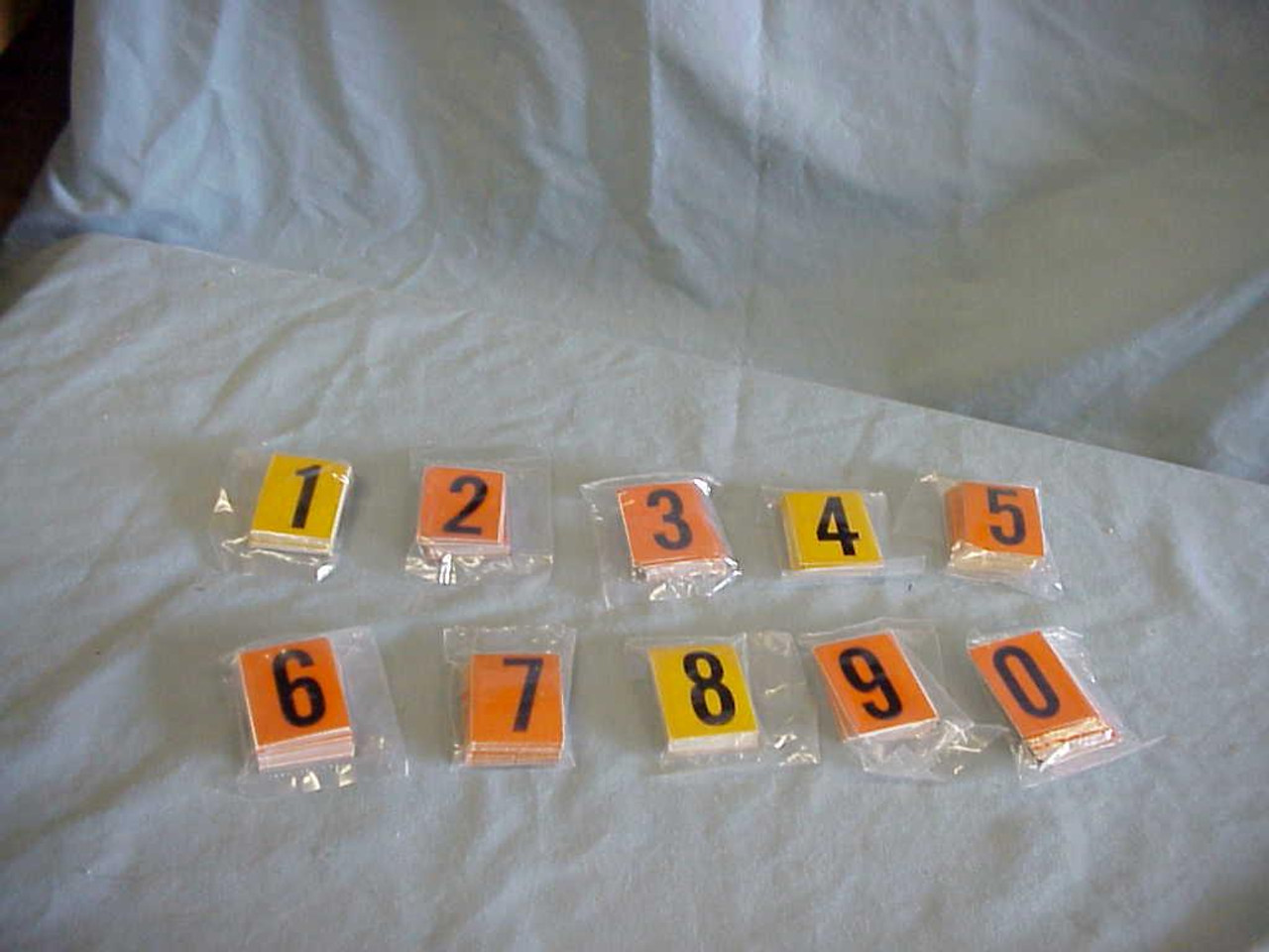 1 BLACK ON ORANGE PACK OF 25 NEW