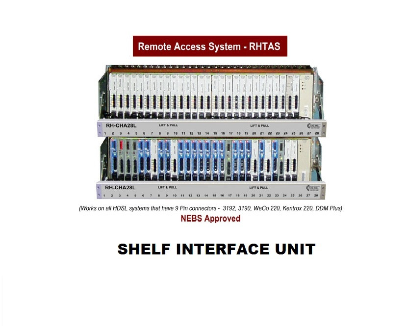 TAG RH-CHA14LW Shelf Interface Unit (14 HDSL Craft Access ports)  220 Mech NU,1-13 White Only, LP 5"