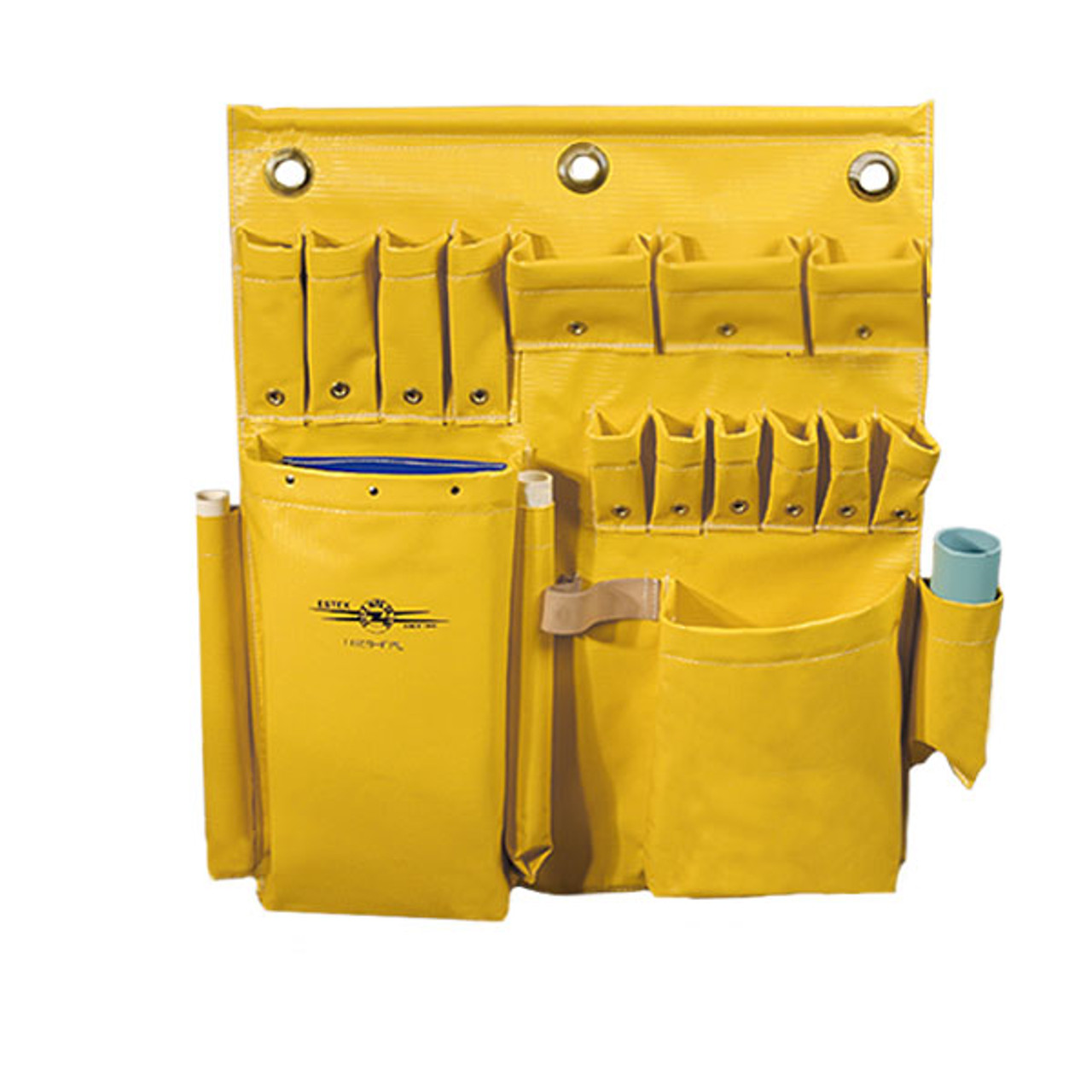 ESTEX 1829-F TOOL APRON 29"L x 30"H YELLOW MULTIPLE HAND TOOL POCKETS, TAPE SLING, 4 POUCHES NEW