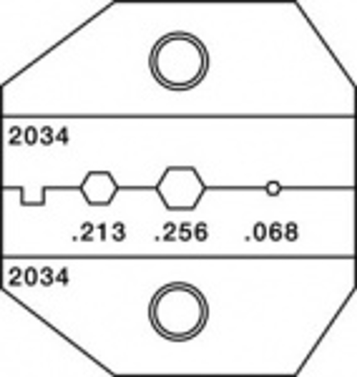 TEMPO PA2034  DIE RG58/59/62AU COAX 52051003/769328101041  NEW