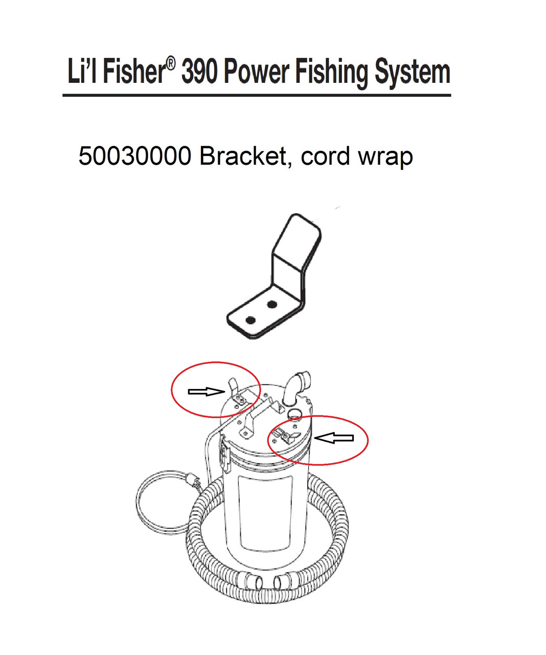 GREENLEE 03000 BRACKET-CORD WRAP 50030000/783310030003 NEW