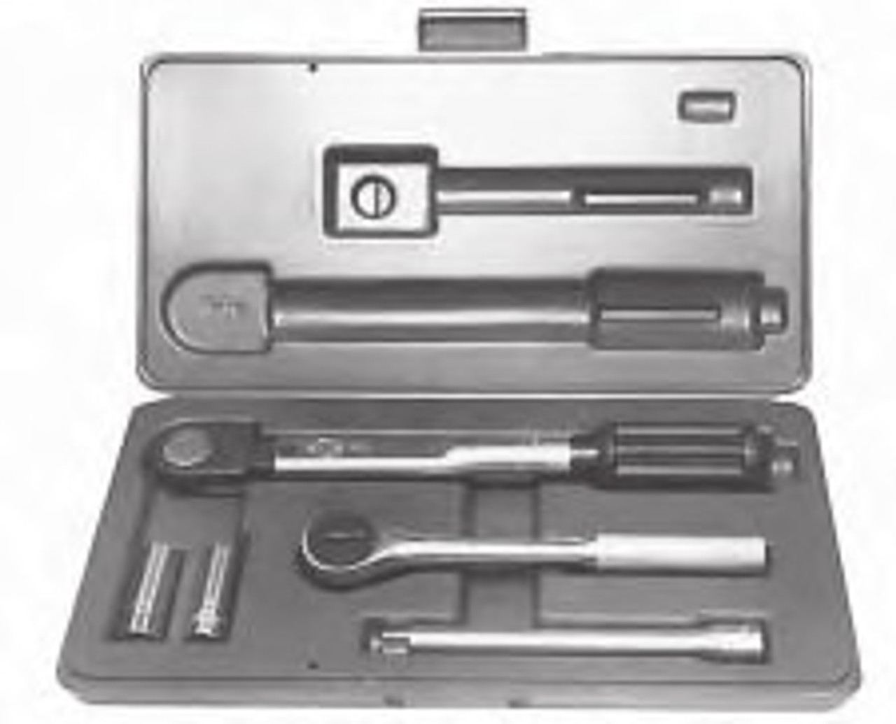 PLP 8000428 TORQUE WRENCH KIT 200IN/LB RATCHET 7/16 1/2 EXTENSION REPAIRED