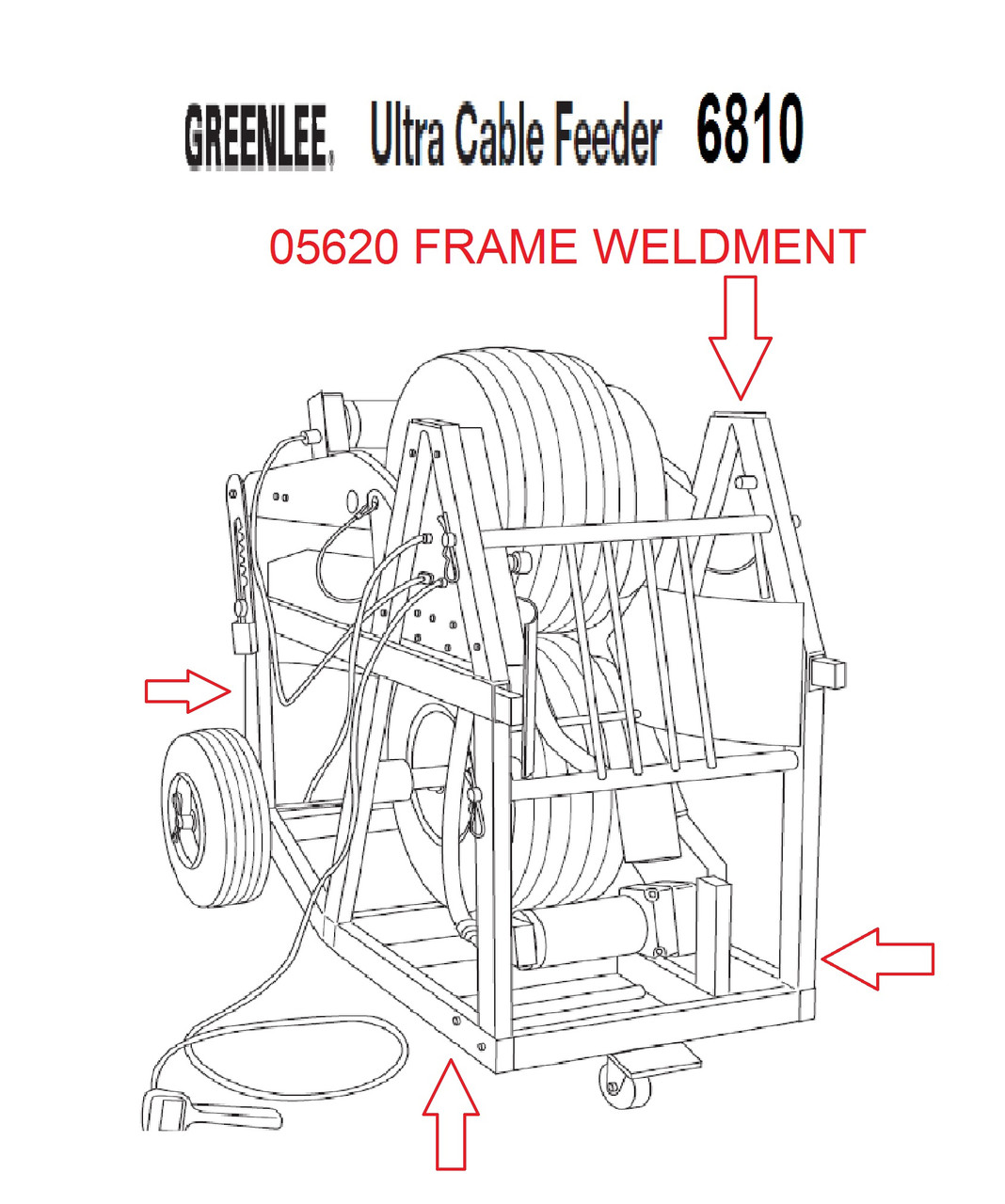 GREENLEE 05620 FRAME WELDMENT 50056204/783310056201 NEW