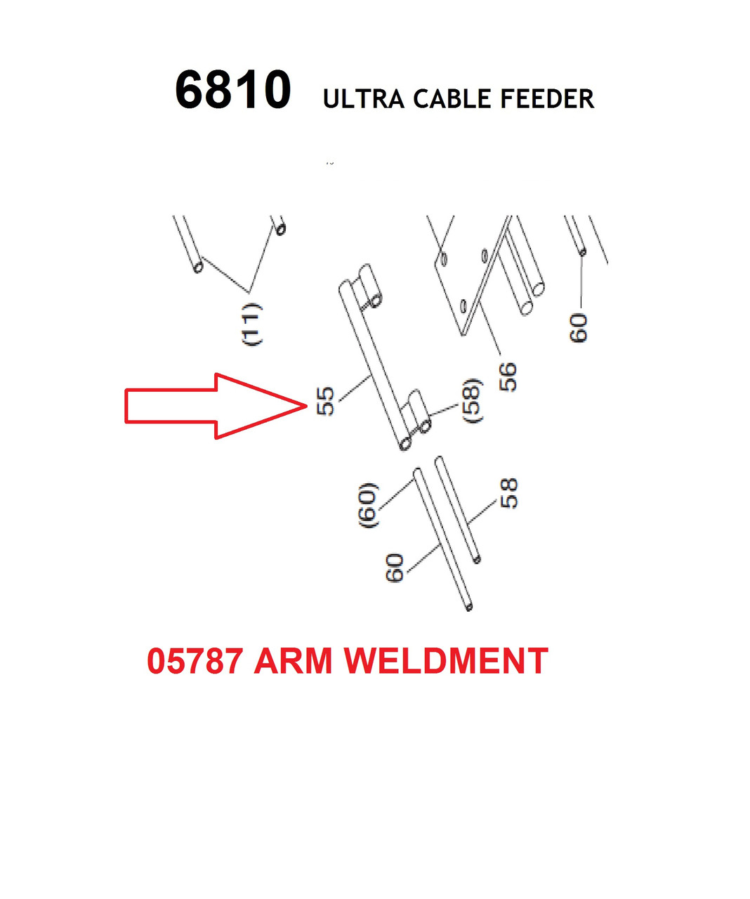 GREENLEE 05787 ARM WELDMENT 50057871/783310057871 NEW