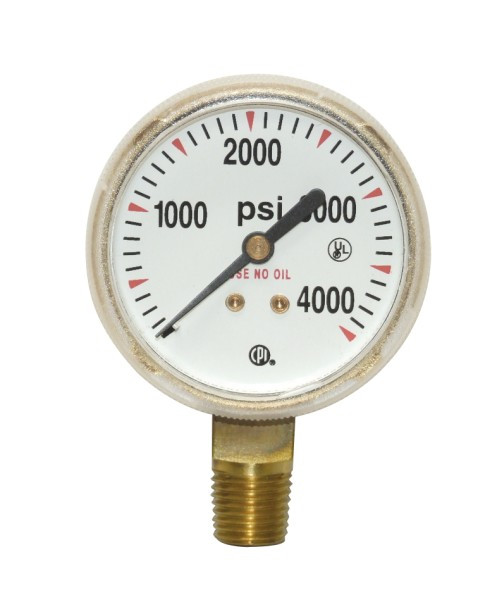 UNIWELD G26SD 2.5" 100 PSI GOLD STEEL, B.M. GAUGE UPC 54316 NEW