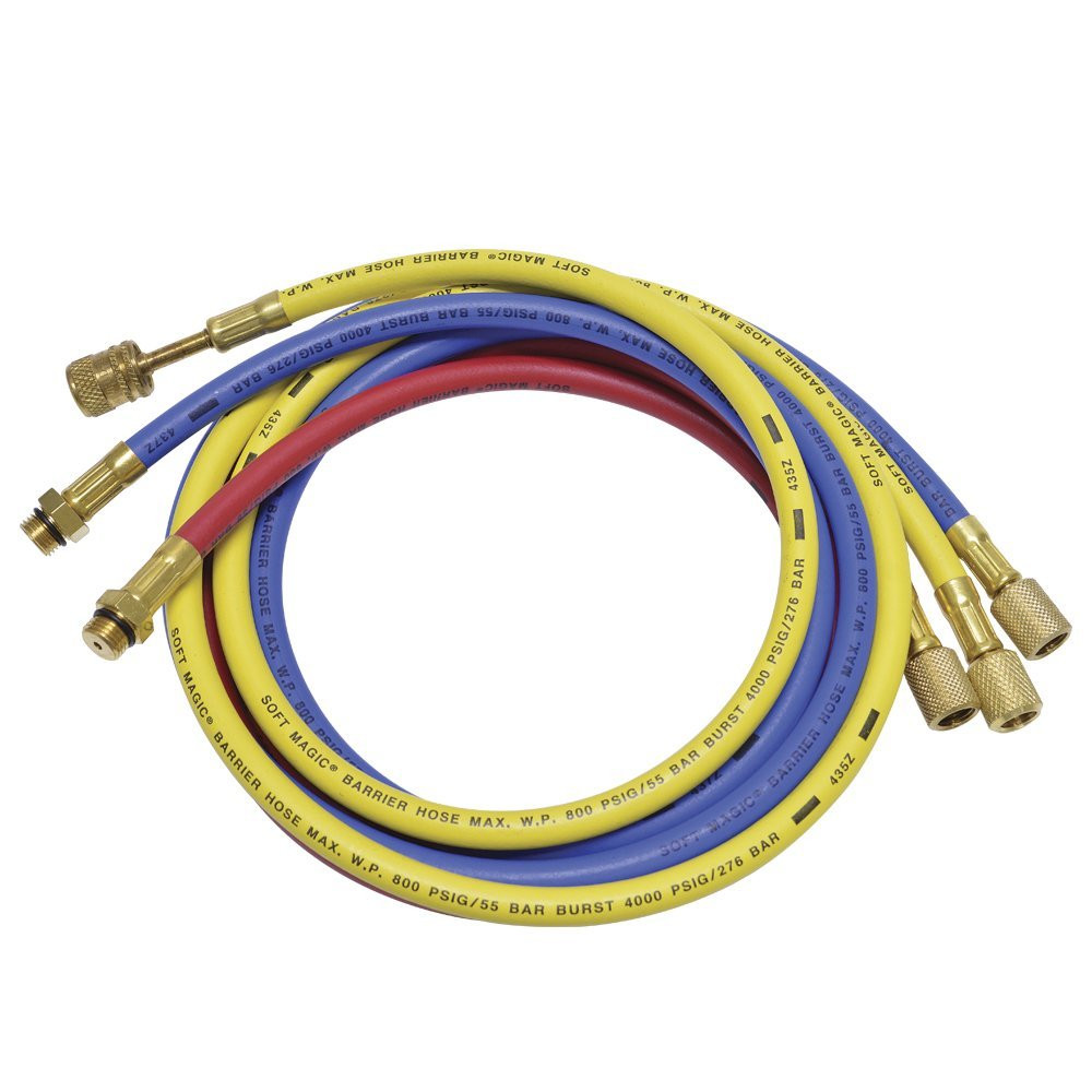 UNIWELD HDC5MBA (3) 5 FT. (1/4") SOFT MAGIC BARRIER ANTI-BLOWBACK HOSES & (1) 5 FT. (3/8") SM HOSE