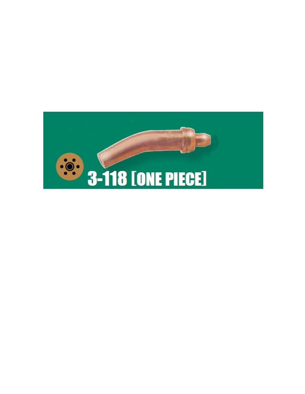 UNIWELD 3-118-2D / UPC 34126 1 Piece Acetylene Cutting Tip #2 Display Card MINIMUM ORDER 1 NEW