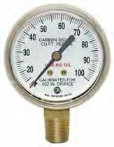 UNIWELD G178 / UPC 54423 1.5" Gauge 1/8" NPT CBM 100 PSI Gold Steel Case MINIMUM ORDER 50 NEW