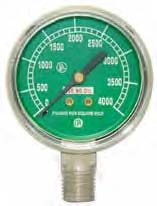 UNIWELD G63D / UPC 54212 2" Gauge 1/4" NPT BM 4000 PSI O2 Chromed Case/Brass Skt Display Card MINIMU