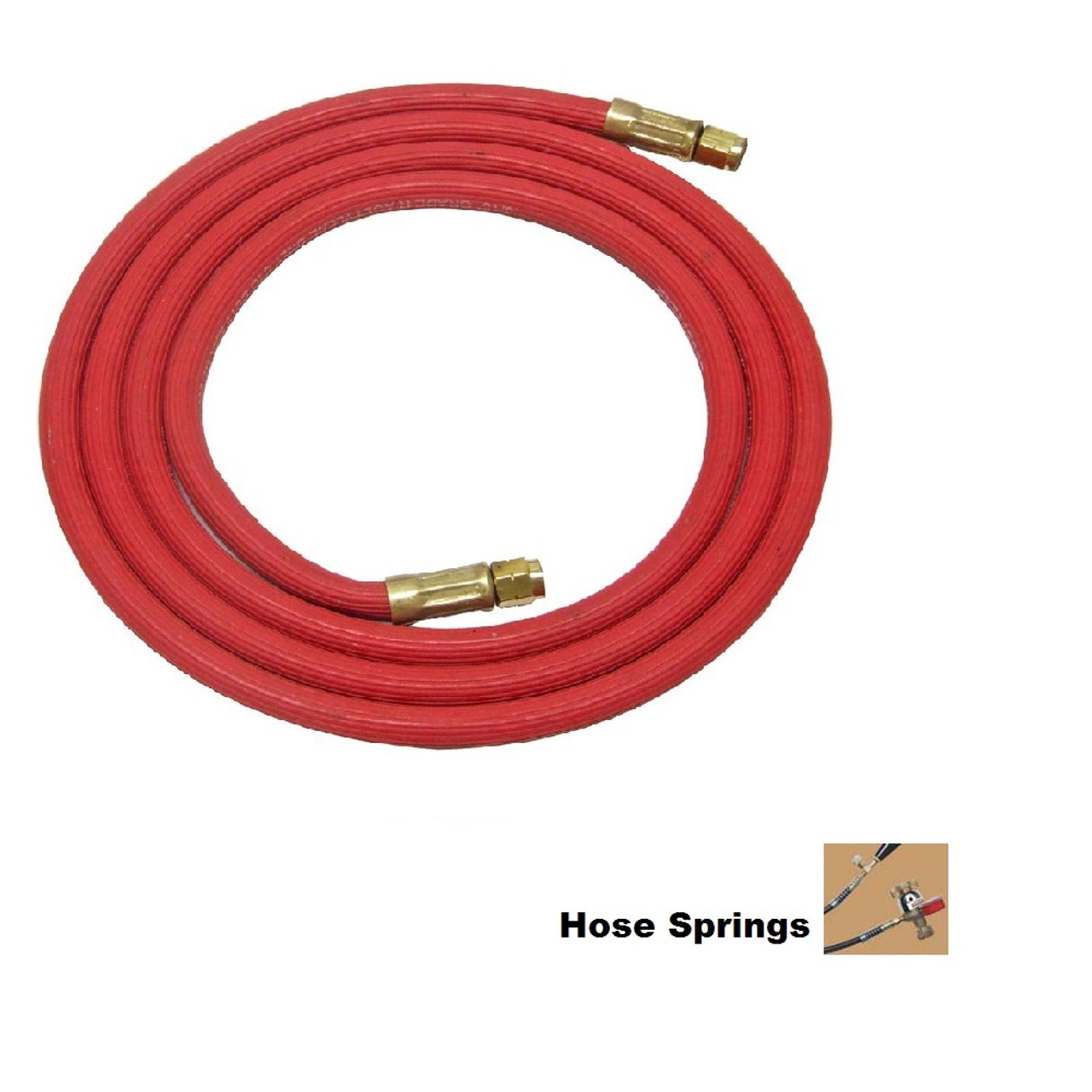 UNIWELD H11SS / UPC 43472 Acetylene Hose 6' "A" Connection w/2 Springs MINIMUM ORDER 1 NEW