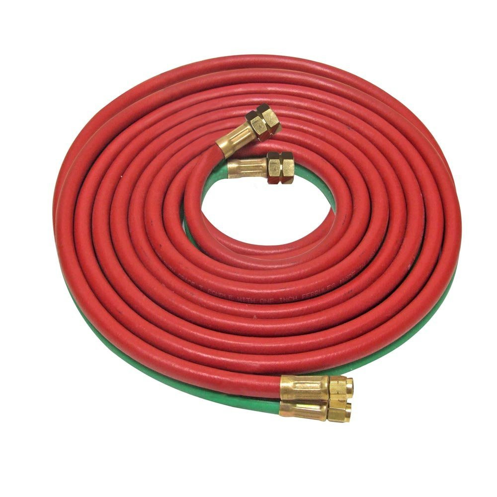 UNIWELD H31B / UPC 43509 Twin Welding Hose Grade R 20' (3/16") "B" Connection MINIMUM ORDER 1 NEW
