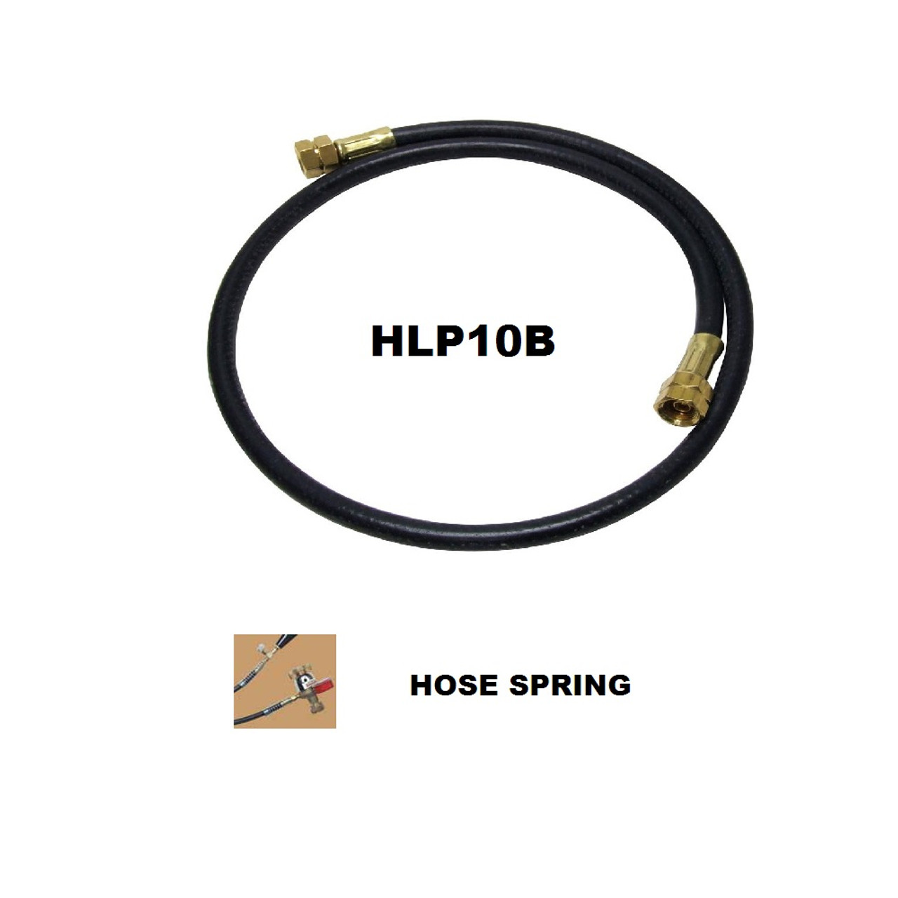 UNIWELD HLP10BS / UPC 43477 LP Hose 3' "B" Connection w/Spring MINIMUM ORDER 1 NEW