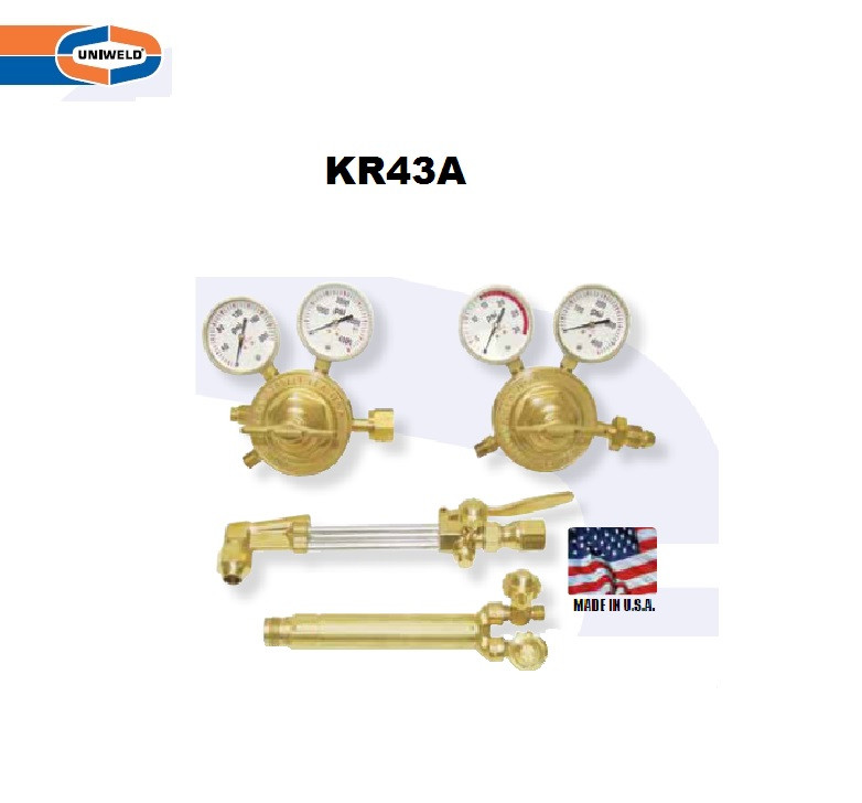 UNIWELD KR43A-1 / UPC 84201 Fabricator Hvy Duty Cutting and Welding Outfit CGA300 MINIMUM ORDER 3 NE