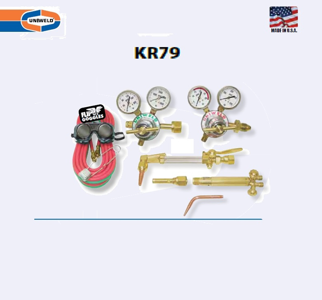 UNIWELD KR79-1 / UPC 84105 All American Med Duty Cutting and Welding Outfit CGA300 MINIMUM ORDER 3 N