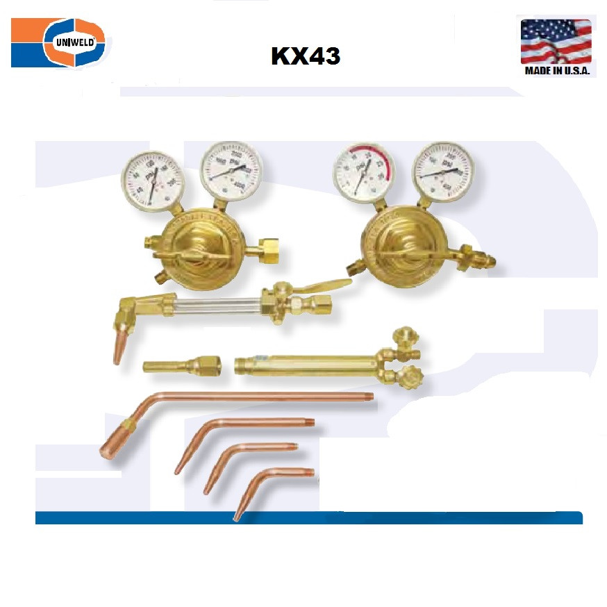 UNIWELD KX43-4-1 / UPC 83003 Roughneck Hvy Duty Cutting and Welding Outfit No Access CGA300 MINIMUM