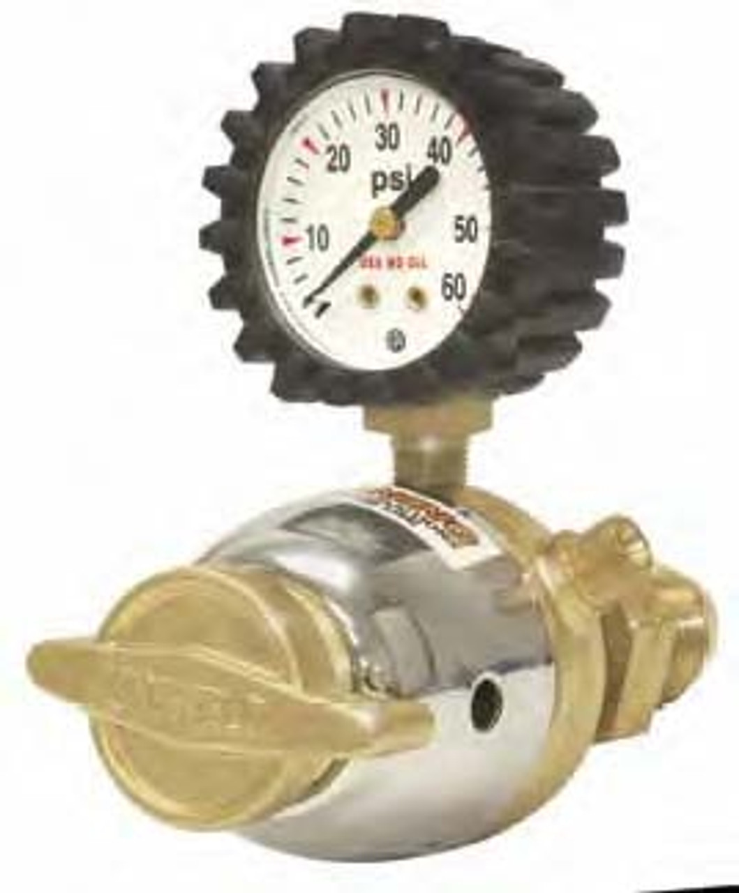 UNIWELD RLPB / UPC 12015 Lt Duty 1 Stage Regulator LP & Fuel/Gas w/Gauge Boot 2-40 PSIG "B" LH CGA51