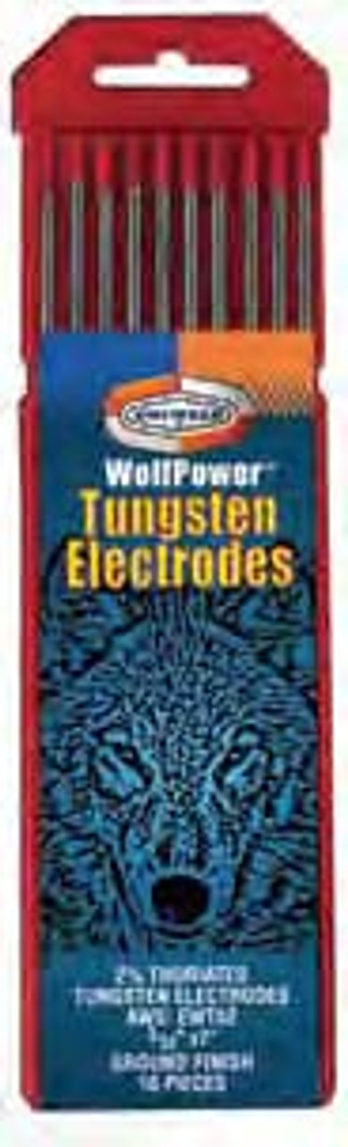 UNIWELD W2DF9 / UPC  2% Thoriated Tungsten 3/32: x 7" Pkg 10 MINIMUM ORDER 1 NEW