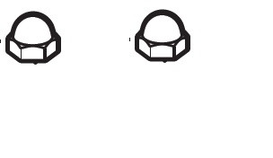 Allegro 9800-89 Acorn Cap Nut