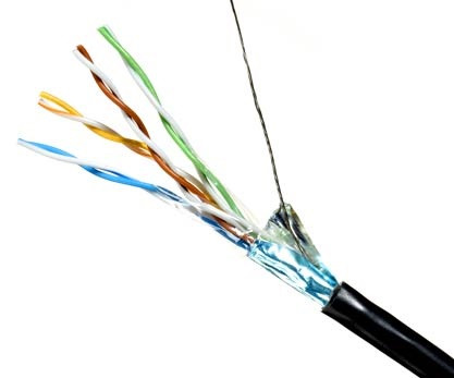 QUABBIN 5760 4PR 26T PE PT DW AS TE BLK CMXOUTDOOR CM C(UL) 5e DURIE CAT 5e CABLE SOLD PER 1000 FT