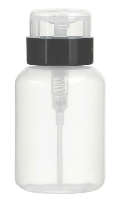 ALCOHOL PUMP BOTTLE 8 OZ TRANPARENT PUMP LEAK PROOF ALCOHOL BOTTLE NEW