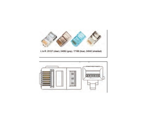 GMP 17046 PLUG MODULAR 2X6 50/PK NEW