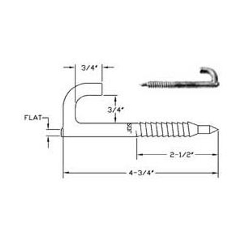 MACLEAN J3316P J HOOK DROP WIRE HOOK DRIVE HOOK NEW