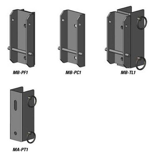 PELSUE MB-RF1 ADAPTER BRACKET FOR MSA/ROSE TO PELSUE STANDARD, FLAT NEW