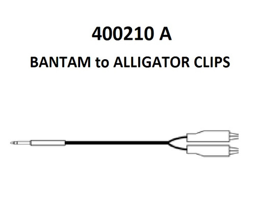 TAG 400210A BANTAM to ALLIGATORS CLIPS 6' NEW