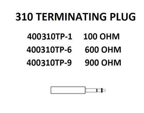 TAG 400310TP-1 310 TERMINATING PLUG - 100 ohm NEW