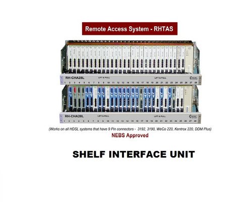 TAG RH-CHA1414L2-4  Shelf Interface Unit (28 HDSL Craft Access ports)  220 Mech, 1-14 / 1-14, LP 2"