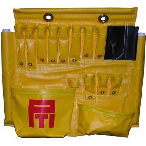 PLASTIC TECHNIQUES  310045 Tool Apron 18 Pocket Yellow Vinyl