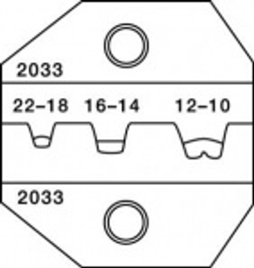 TEMPO PA2033  DIE 22-12 AWG OPEN BARREL BLISTER  52051002/769328101034  NEW