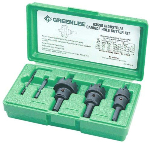 GREENLEE 635 CUTTER KIT HOLE-CARBIDE 50035991/783310035992 NEW