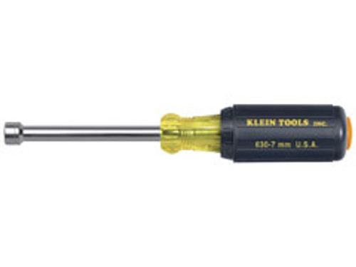 KLEIN 630-7MM 7 mm Cushion-Grip Hollow-Shank Nut Driver - 3'' (76 mm)-Shank 65167-0 NEW