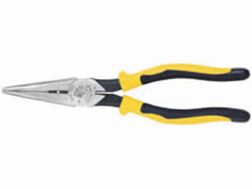 KLEIN J203-8N Journeyman Heavy-Duty Long-Nose Pliers  Side-Cutting & Stripping 72112-0 NEW