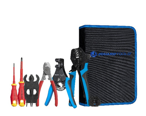 JONARD  SPK-100 Solar Panel MC3 & MC4 Crimping Tool Kit w/ Insulated Screwdrivers 811490011526