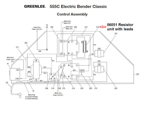 GREENLEE 06051 RESISTOR UNIT ASSEMBLY MOTOR SHUNT 50060511/783310060512 NEW