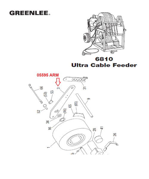 GREENLEE 05595 ARM 50055950/783310055952 NEW