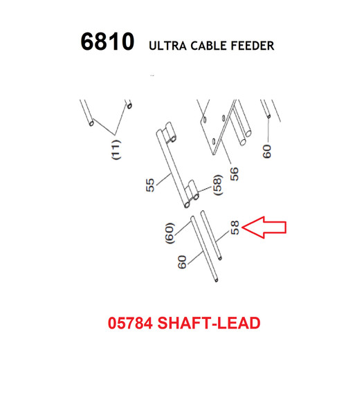 GREENLEE 05784 SHAFT-LEAD 50057847/783310057840 NEW