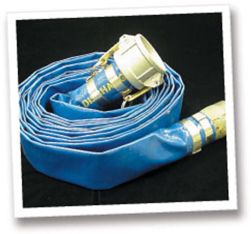 PELSUE 103174-002 3" X 25' PVC DISCHARGE HOSE WITH MALE & FEMALE COUPLER NEW NEW