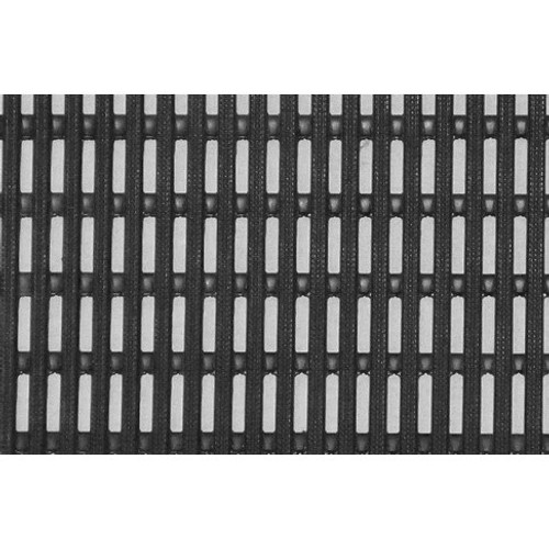 PLASTIC TECHNIQUES  298L   Ergonomic Safety Grating   Solid Tread, 2 feet x40 feet Roll, Black (per