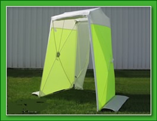 POP N WORK (FOF) GS-6420  POP UP 6' x 4' GROUND TENT with Full Width Rollup Door and a 30-40" Wide R