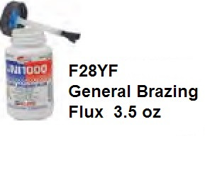 UNIWELD F28YF UNI-1500 GENERAL BRAZING FLUX - 3.5 oz UPC 61282 NEW