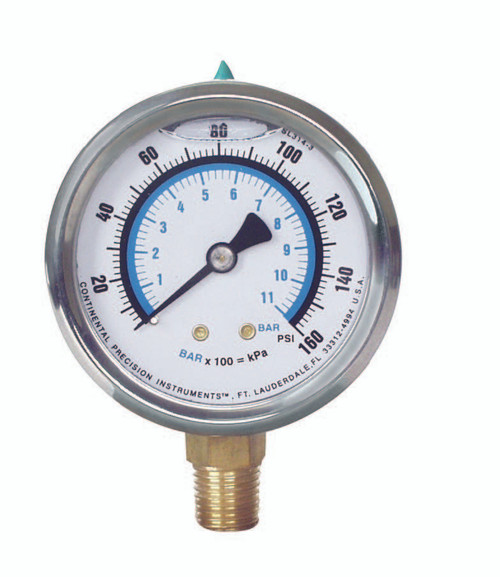 UNIWELD GSL309-3 2.5" LIQUID FILLED GAUGES, 0-15 PSI/BAR UPC 69107 NEW